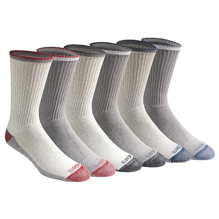 6 Pair Soft Cushioned Socks - Active Lifestyle and Comfort