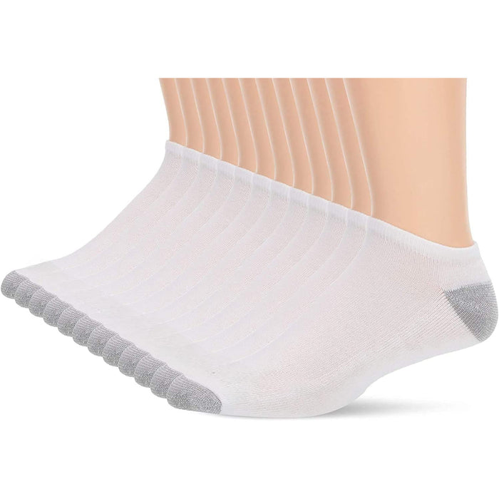 12 Pack No Show Antimicrobial Socks – Stability and Cushioned Comfort