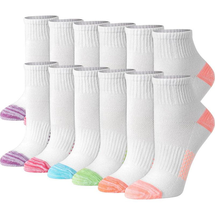 12 Pair Ventilated Ankle Support Socks