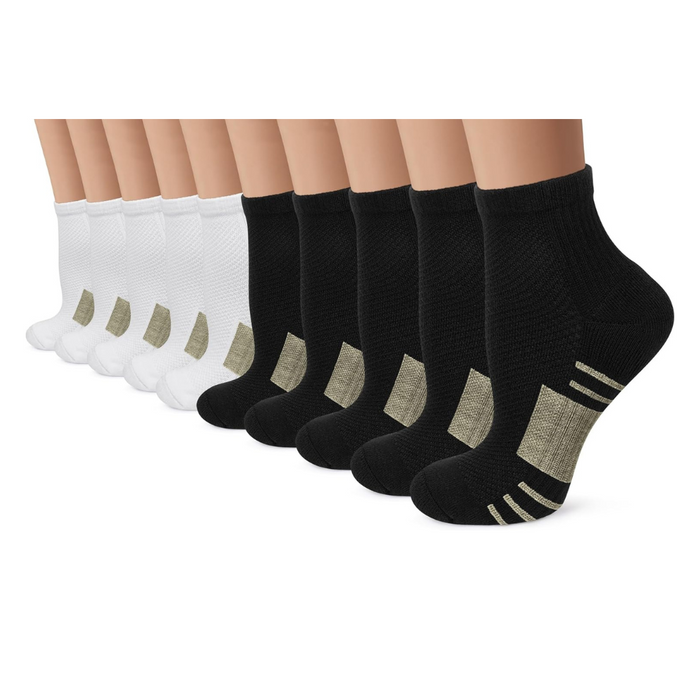 10 Pieces Of Lightweight Design Compression Plantar Socks