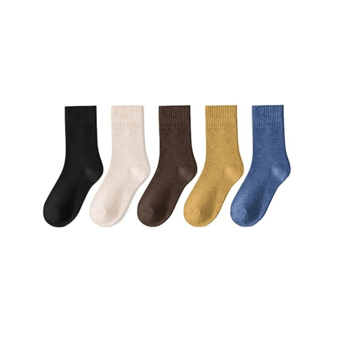 5 Pack Lightweight Ribbed Bamboo Socks – Softness and Sustainability