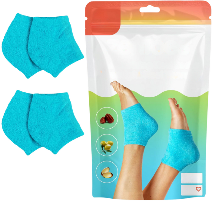 4 Pairs Moisturizing Gel Socks – Overnight Hydration for Soft Feet