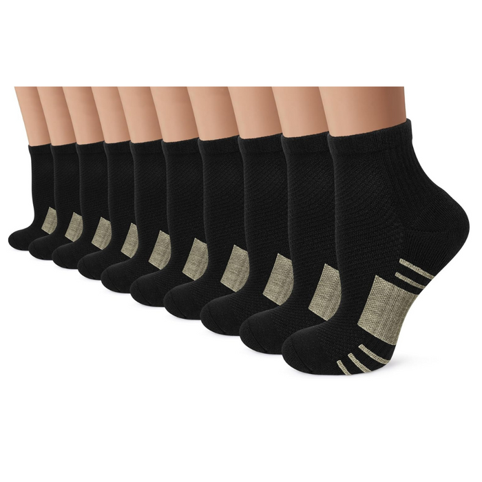 10 Pieces Of Lightweight Design Compression Plantar Socks