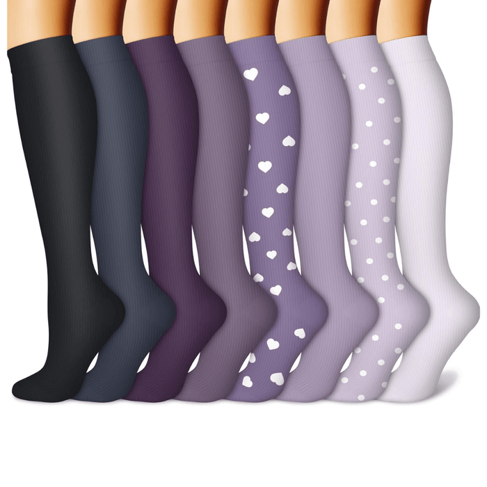 8 Pairs Neuropathy Support Socks – All-Day Comfort and Gentle Care