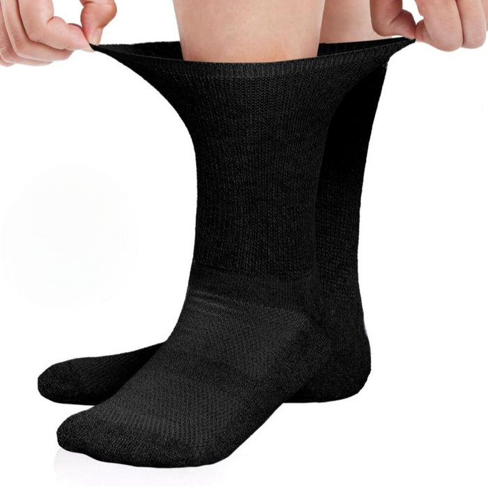 Pack Of 6 Non Binding Comfort Diabetic Socks With Seamless Design