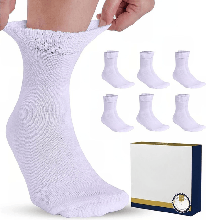 6 Pairs Soft Bamboo Neuropathy Socks For Everyday Comfort