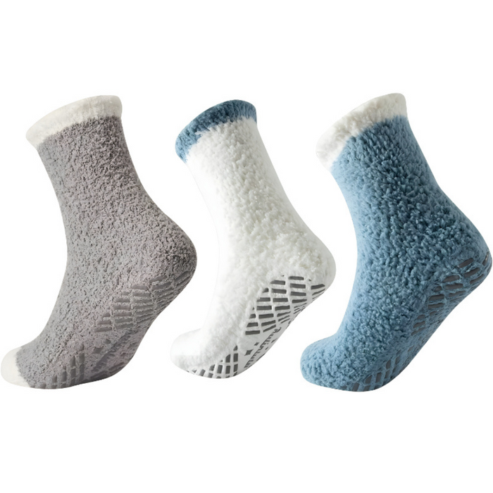 3 Pair Cozy Non Slip Diabetic Socks