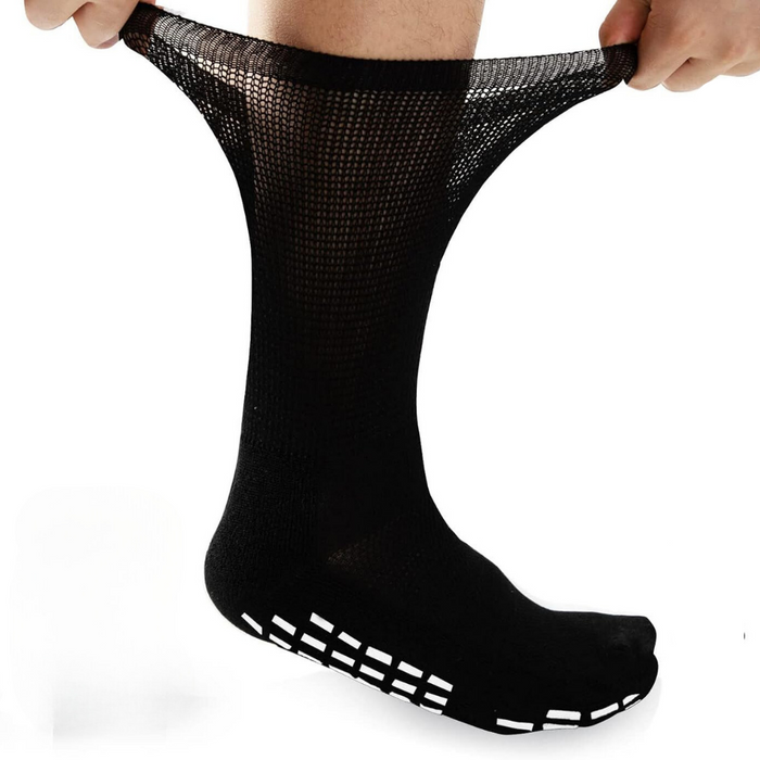 6 Pack Grip Diabetic Socks – Indoor Comfort and Safety