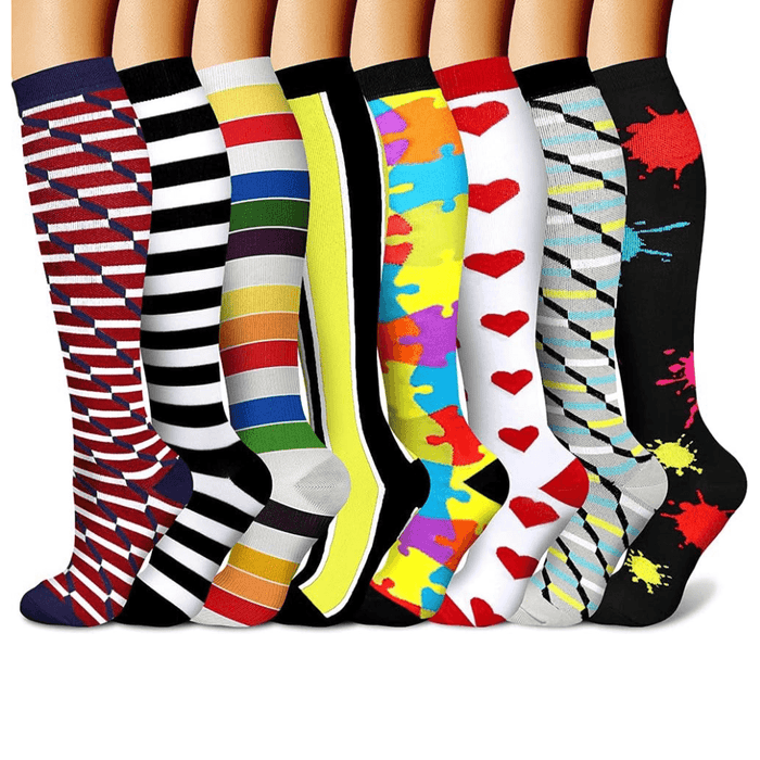 8 Pairs Neuropathy Support Socks – All-Day Comfort and Gentle Care