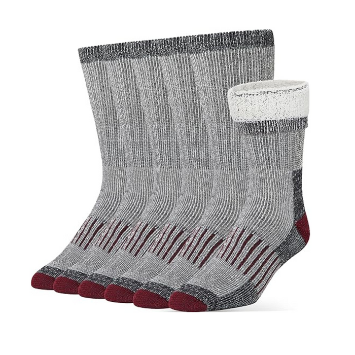 6 Pairs Thermal Cushioned Socks