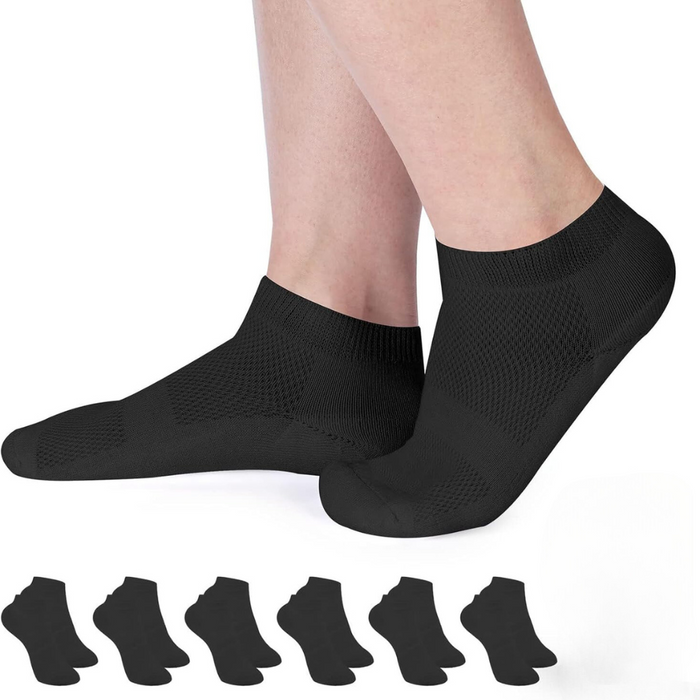 Lightweight Pack Of 6 Comfort Diabetic Socks With Grip