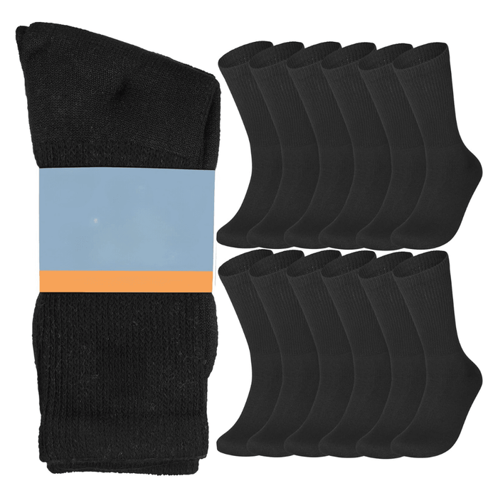 12 Pairs Non Binding Crew Neuropathy Socks