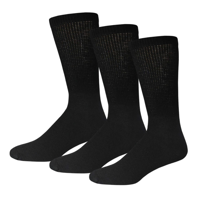 3 Pair Supportive Neuropathy Socks for All-Day Comfort