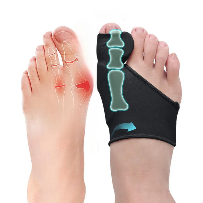 2-Piece Bunion Relief Socks - Toe Straightener and Comfort