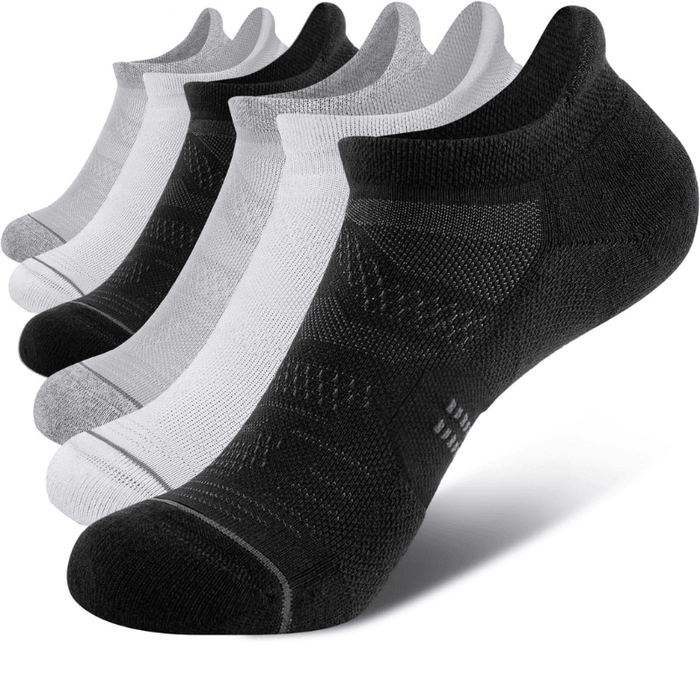 6 Pack Comfortable Mesh Design Ankle Support Socks