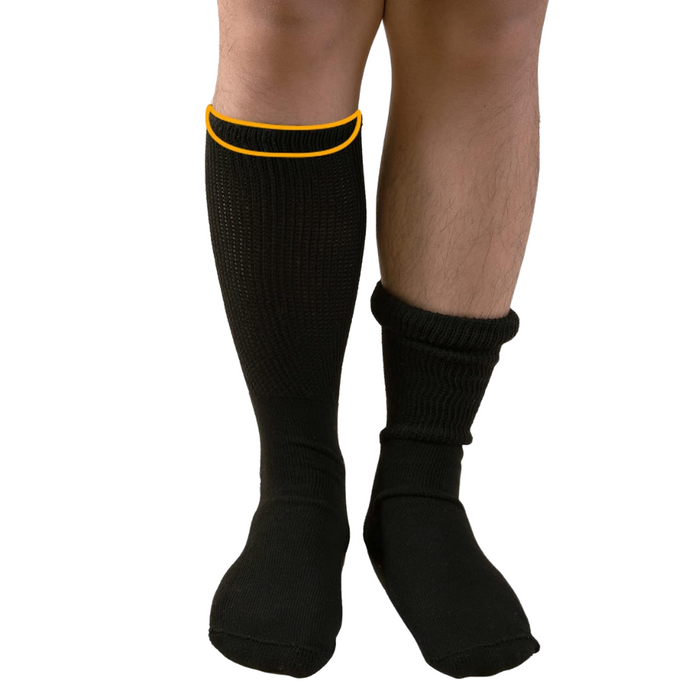 4-Pack Non-Slip Diabetic Socks - Extra Wide Design and Stability