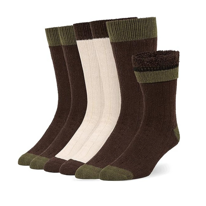 6 Pairs Soft Cushioned Socks - All Day Support