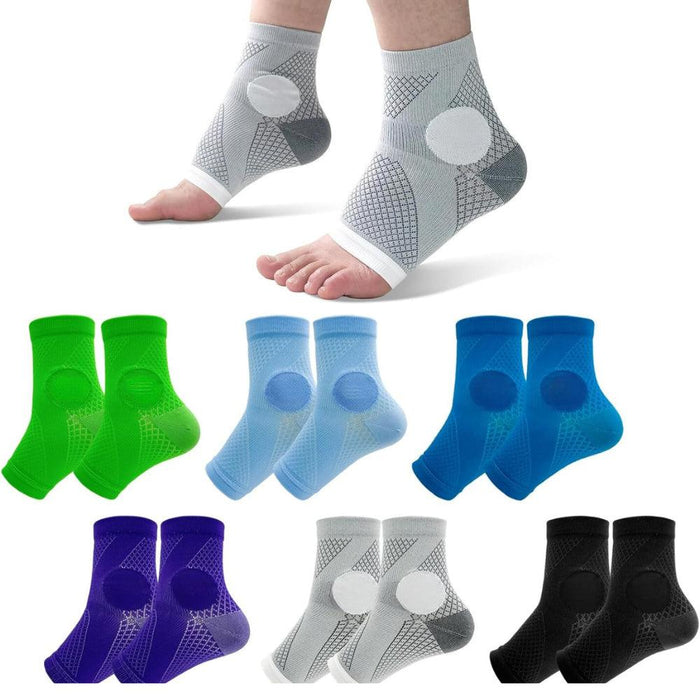 6 Pairs Toeless Plantar Socks- Arch Support