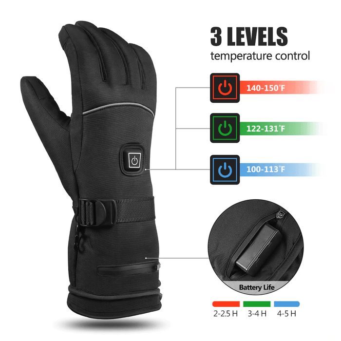 Electric Battery Heated Gloves – Waterproof & Winter-Ready Design