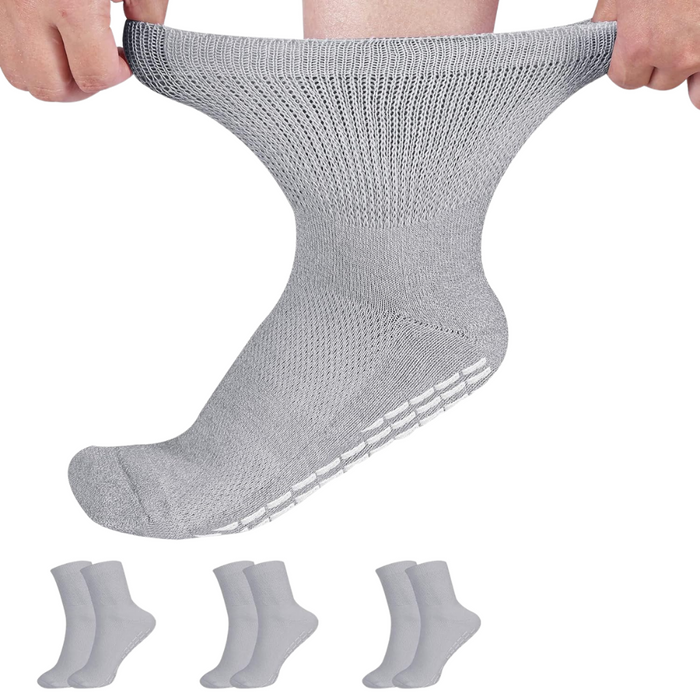 3 Pack Non-Binding Diabetic Socks - Comfortable and Secure