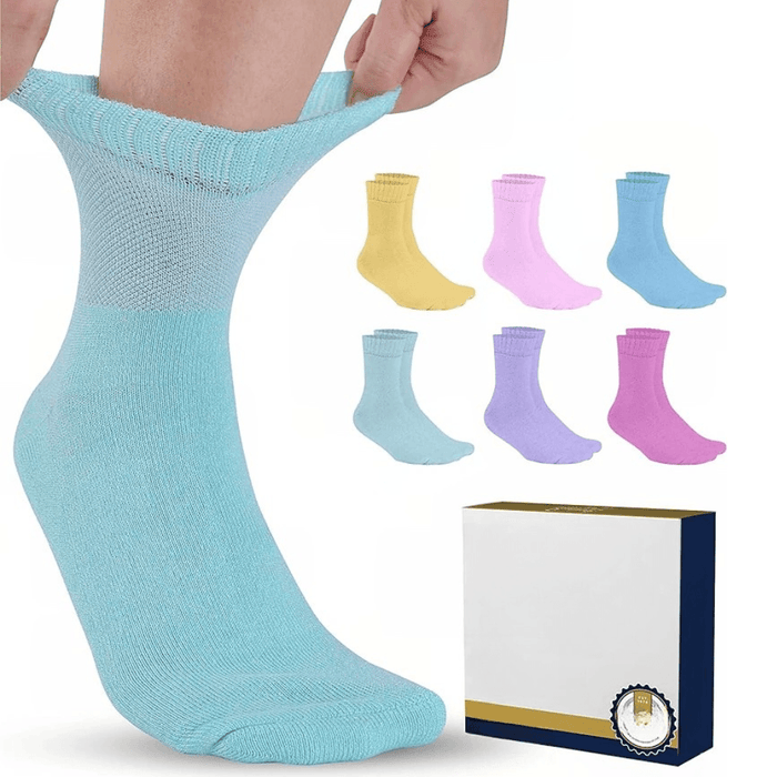 6 Pairs Soft Bamboo Neuropathy Socks For Everyday Comfort