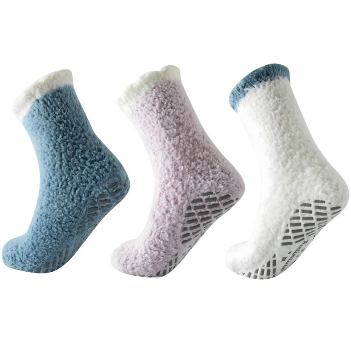 3 Pair Cozy Non Slip Diabetic Socks