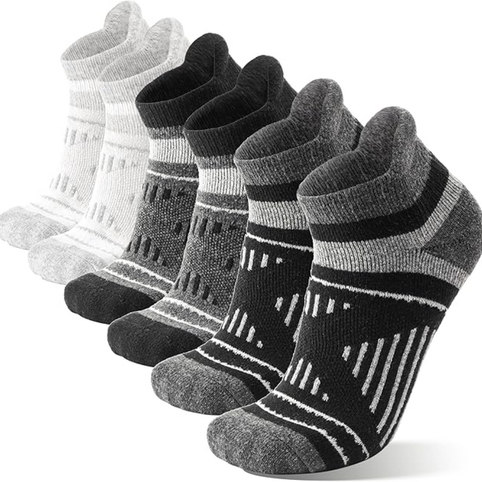 6 Pairs Cushioned Hiking Plantar Socks - Comfort and Support