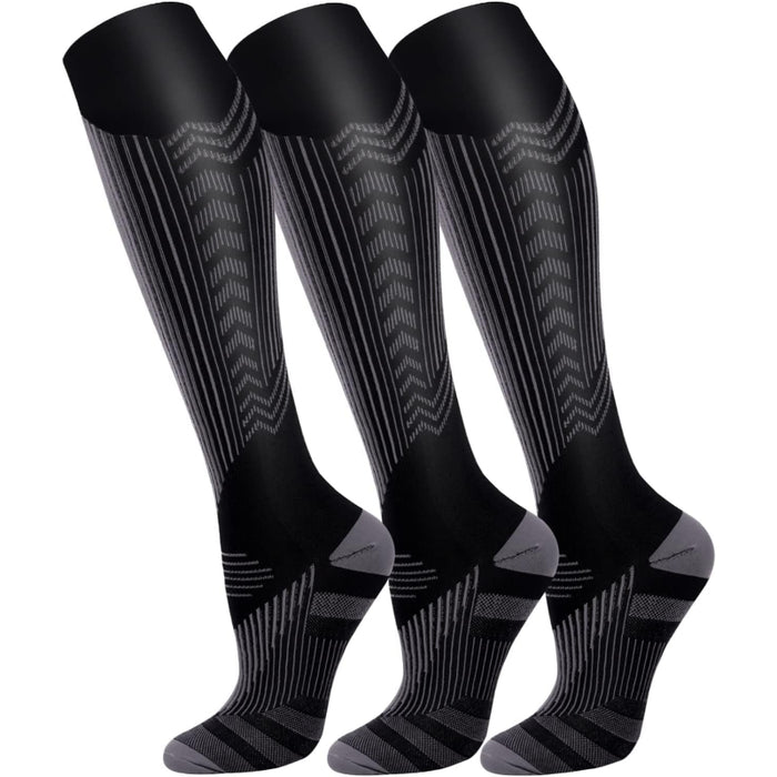 3 Pack Copper Compression Socks - Comfort and Support