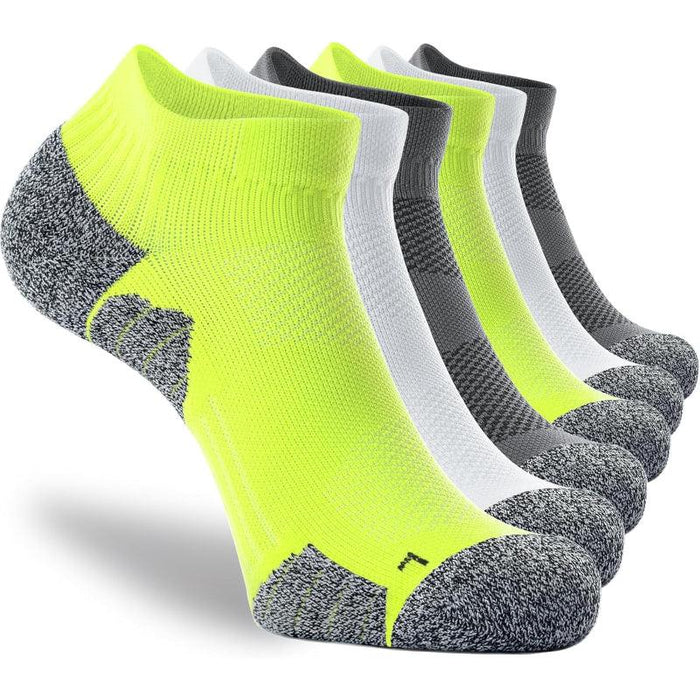 6 Pack Cushioned Athletic Compression Socks – Blister Protection