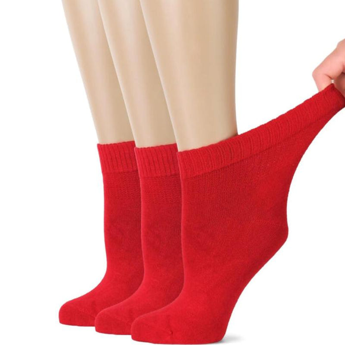 3 Pairs Bamboo Diabetic Socks - All-Day Comfort and Circulation