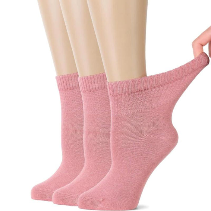 3 Pairs Bamboo Diabetic Socks - All-Day Comfort and Circulation