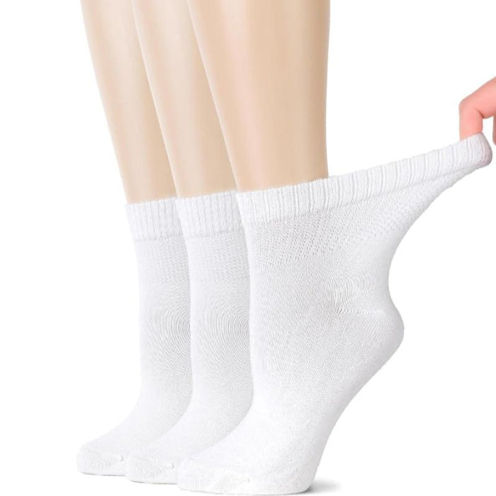 3 Pairs Bamboo Diabetic Socks - All-Day Comfort and Circulation