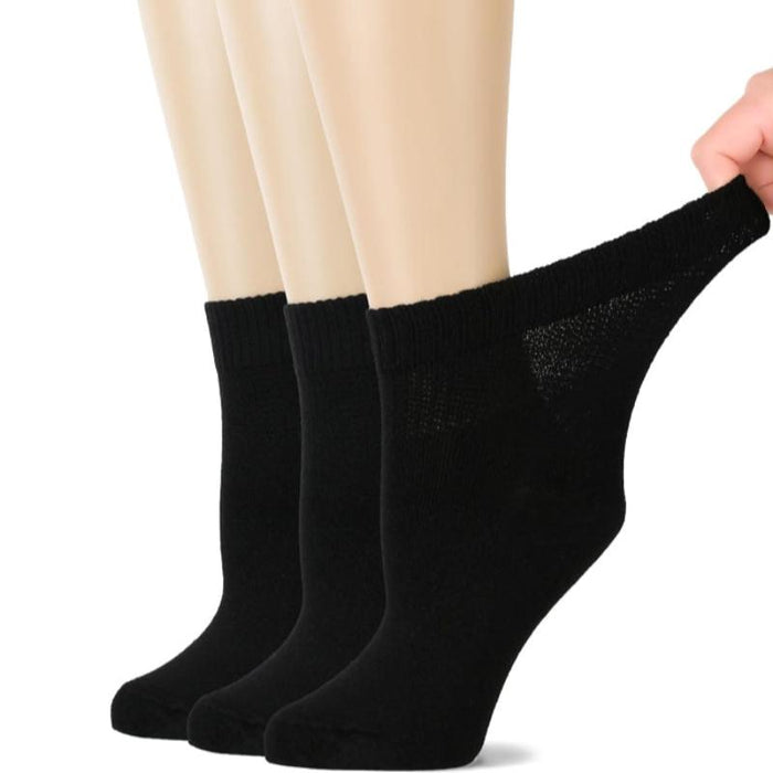 3 Pairs Bamboo Diabetic Socks - All-Day Comfort and Circulation