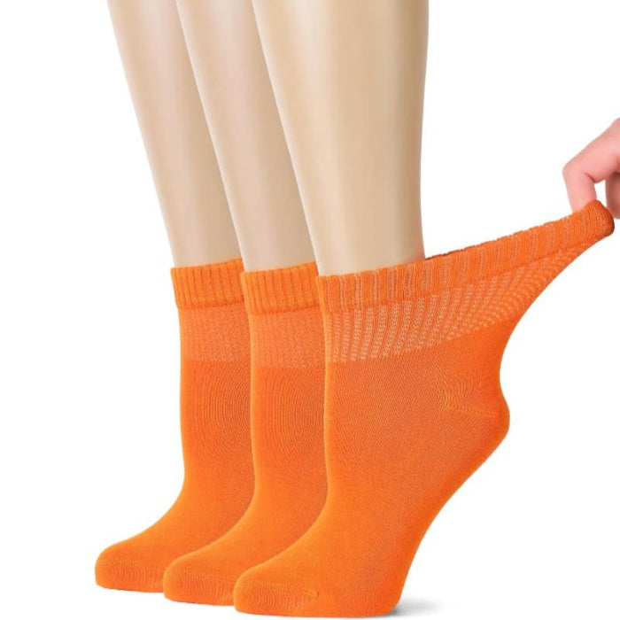 3 Pairs Bamboo Diabetic Socks - All-Day Comfort and Circulation