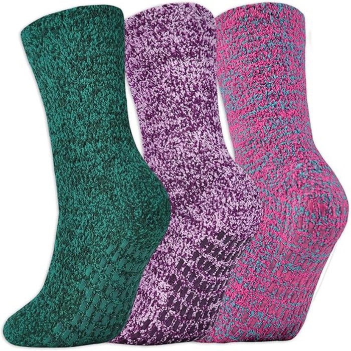 3 Pairs Non Skid Fuzzy Diabetic Socks