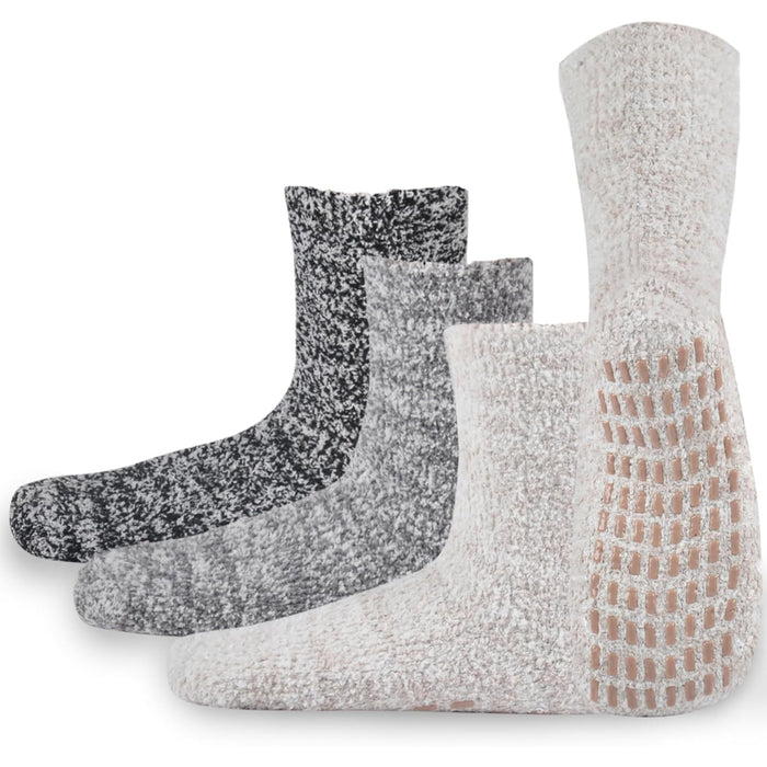 3 Pairs Non-Skid Diabetic Socks – Warmth and Comfort