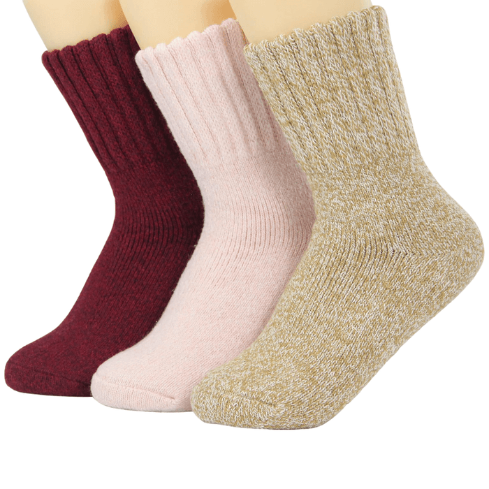 3 Pairs Of Stylish Knitted Heated Socks