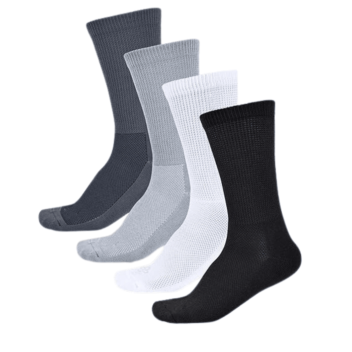 4 Pairs Non Binding Crew Neuropathy Socks