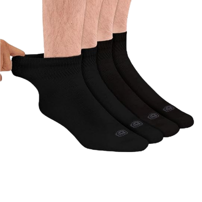 4 Pairs Moisture-Wicking Orthopedic Socks – Comfort and Support