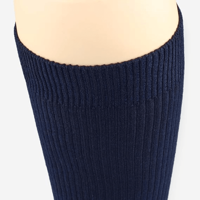 3-Pack Combed Cotton Socks - Ribbed Design And Extra Comfort