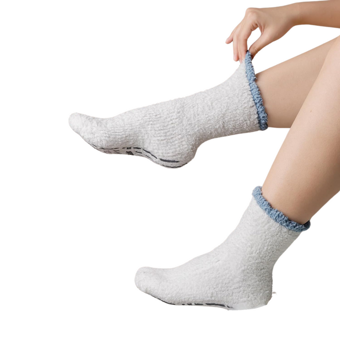 7 Pairs Soft Plush Diabetic Socks – Warm Non-Slip Comfort