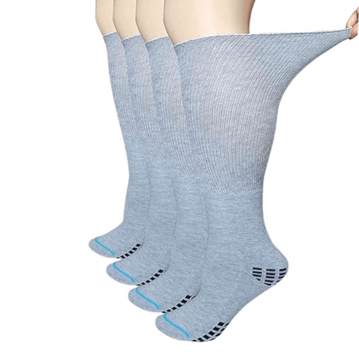 4 Pair Extra Wide Orthopedic Socks - Comfort and Support