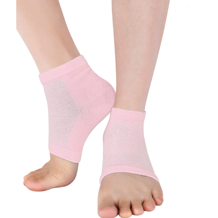 4 Pairs Heel Repair Socks – Overnight Hydration for Cracked Heels