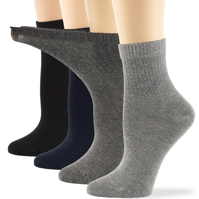 4 Pack Viscose Bamboo Diabetic Socks