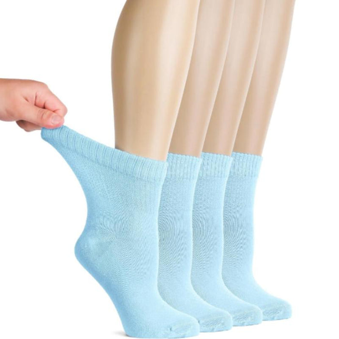 4 Pairs Bamboo Diabetic Socks – Non-Binding and Comfort