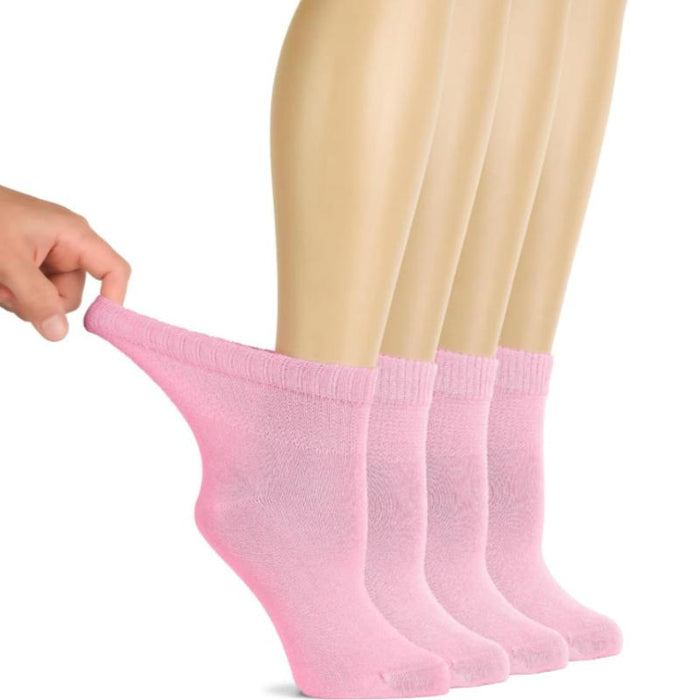 4 Pairs Bamboo Diabetic Socks – Non-Binding and Comfort