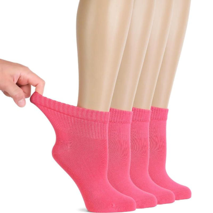 4 Pairs Bamboo Diabetic Socks – Non-Binding and Comfort