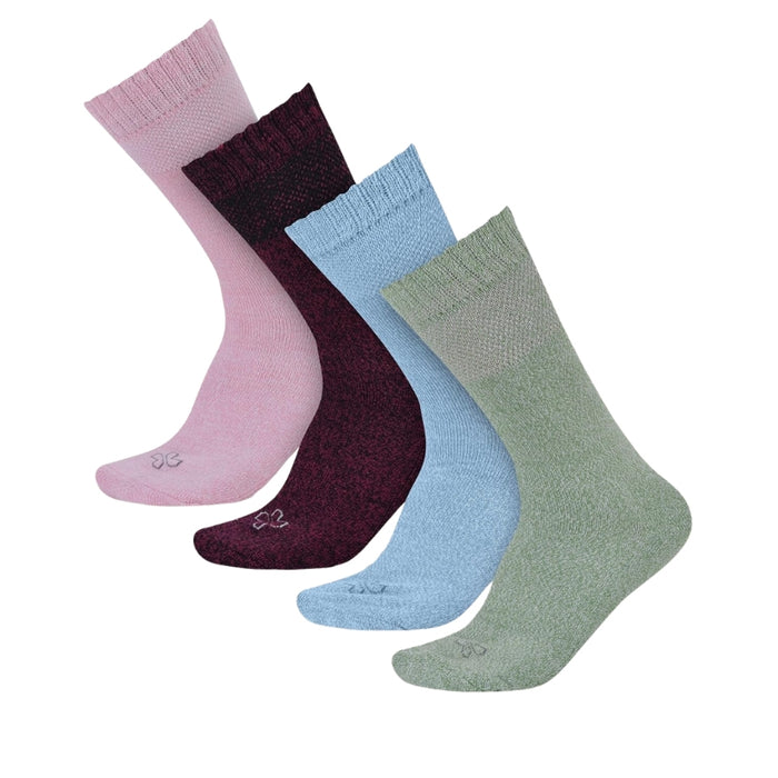 4 Pair Bamboo Viscose Diabetic Socks - Comfort and Stability