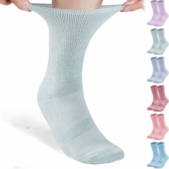 6 Pairs Seamless Neuropathy Socks for Everyday Comfort