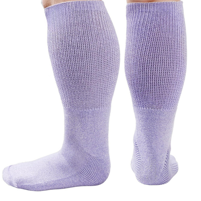 Pack Of 4 Extra Wide Non Slip Diabetic Socks